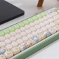 Space Rabbit 104+39 MOA Profile Keycap Set Cherry MX PBT DYE Sublimation for Mechanical Gaming Keyboard